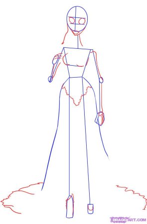 Нарисовать невесту поэтапно