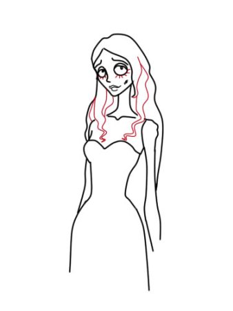 Труп невесты раскраска для детей