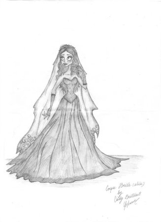 Разукрашка труп невесты