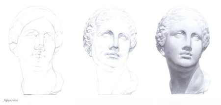 Афродита голова гипсовая МАРХИ