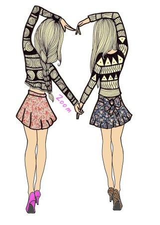 Картинки для срисовки подруги