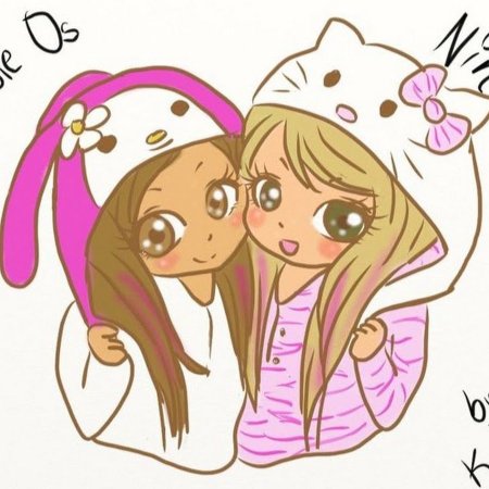 Рисунки для срисовки лучшие подруги