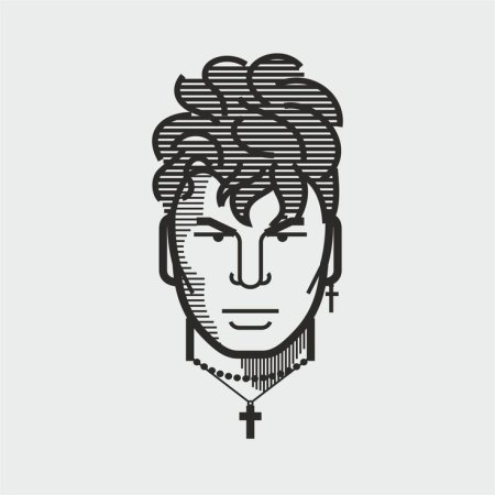 Юрий Хой рисунок