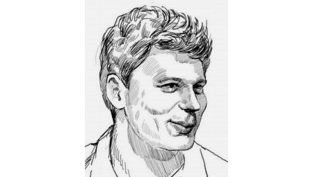 Юра Хой портрет карандашом