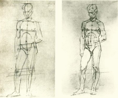 Контрапост фигура человека Академический