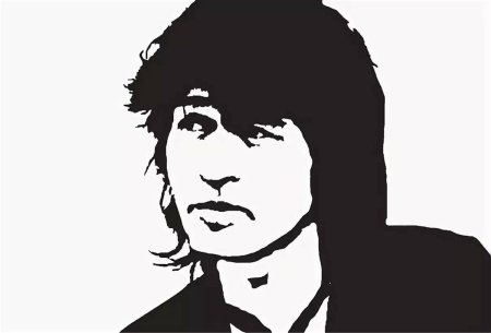 Виктор Цой чб