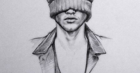 Рисунок парня карандашом