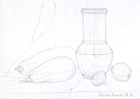 Натюрморты карандашом Юрий Кушевский