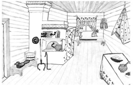 Изба изнутри изо