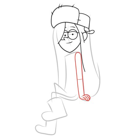 How to draw Gravity Falls Венди