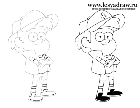 Раскрашивать Гравити Фолз