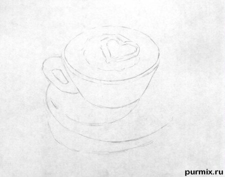 Рисунки кофе карандашом для начинающих