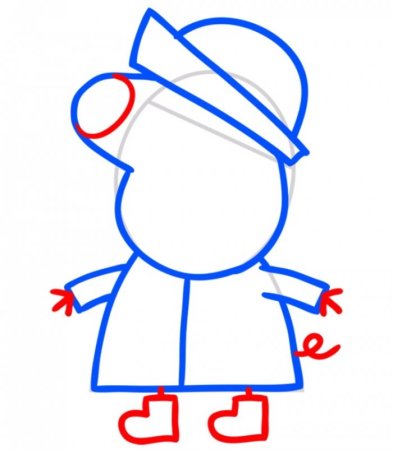 Свинка Пеппа рисунок карандашом