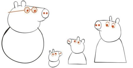 Учимся рисовать свинку Пеппу