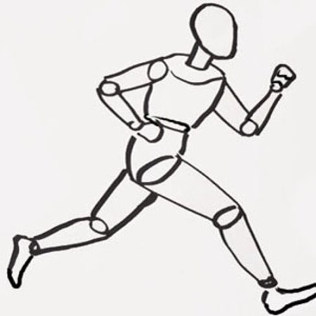 Как нарисовать бегущего человека