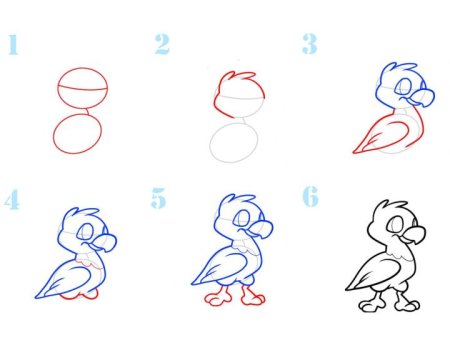 Нарисовать орла пошагово