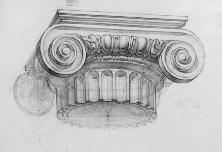 Гипсовая Капитель дорическая