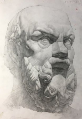 Сократ построение гипсовой головы поэтапно