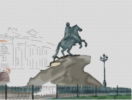 Медный всадник рисунок детский