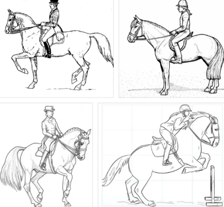 Как нарисовать всадника на коне
