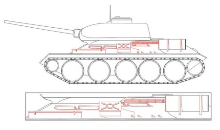 Рисунок танка т 34 поэтапно