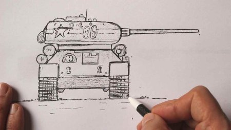 Рисунок танка т 34 85