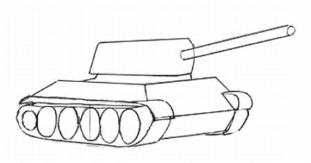 Как рисовать танк т-34
