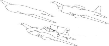 Рисунок танки самолеты карандашом