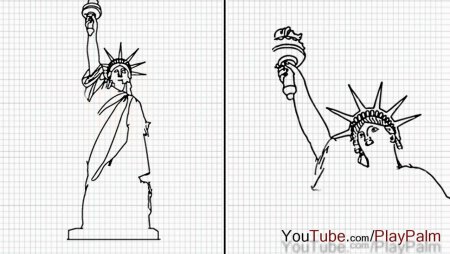 Статуя в нарисованном мире Ариамиса