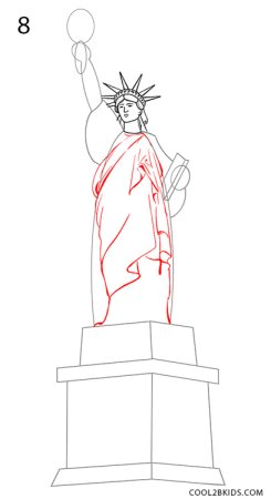 Нарисовать статую любую