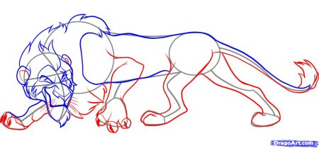 Шрам из короля Льва поэтапно