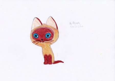 Рисование котенок Гав