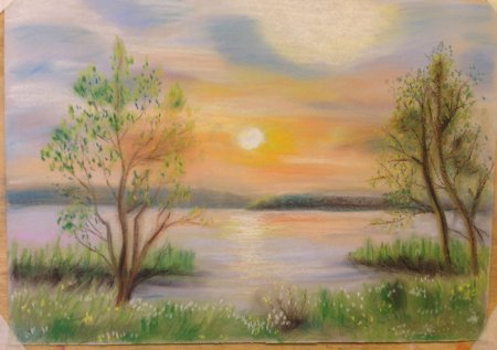 Нарисовать пейзаж поэтапно