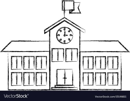 Эскиз здания школы