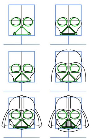 Дарт Вейдер пошагово