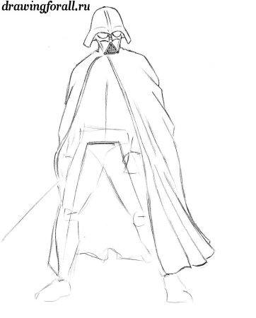 Дарт Вейдер карандашом
