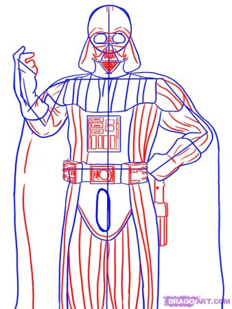 Дарт Вейдер карандашом