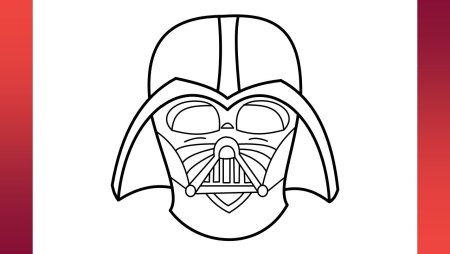 Раскраски Дарт Вейдер маски
