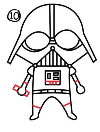Дарт Вейдер рисунок легкий