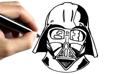 Шлем Дарта Вейдера эскиз