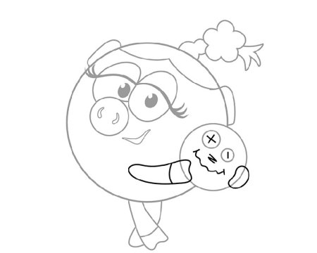 Рисунки мелками Смешарики