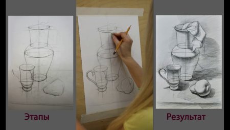 Линейно конструктивное построение кружки