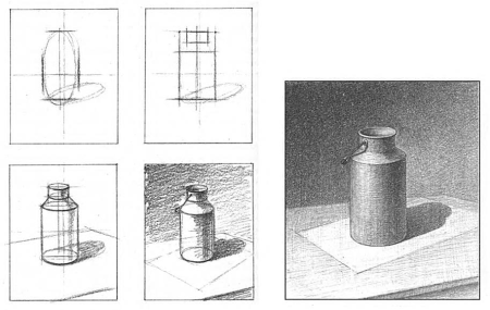 Линейно конструктивное построение предметов