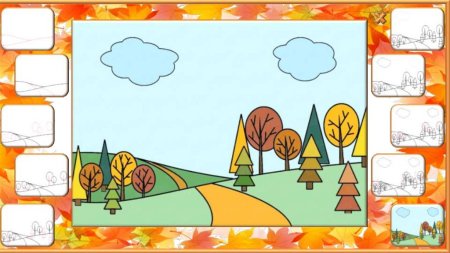 Урок рисования 2 класс осень