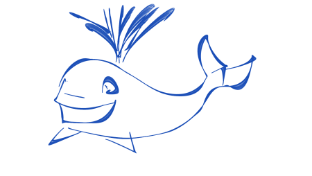 Поэтапное рисование кита для дошкольников