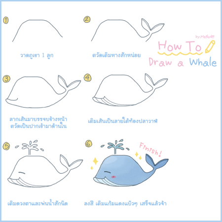 Кит Горбач рисунок поэтапно