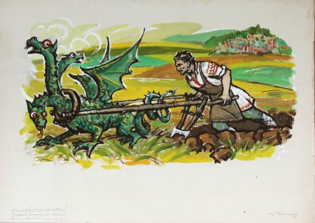 Богатырь рисунок