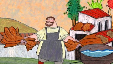 Легкий портрет богатыря Илья Муромец