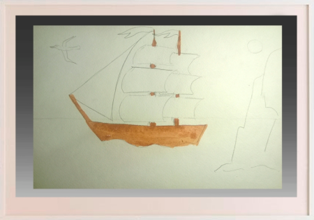 Корабль рисунок