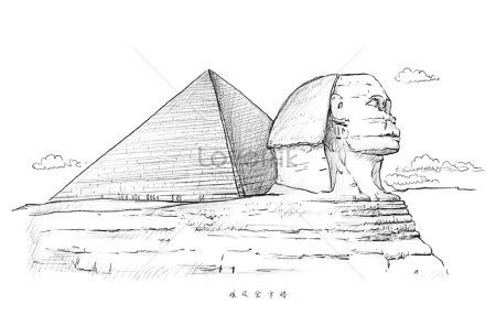 Сфинкс египет рисунок поэтапно (36 фото)